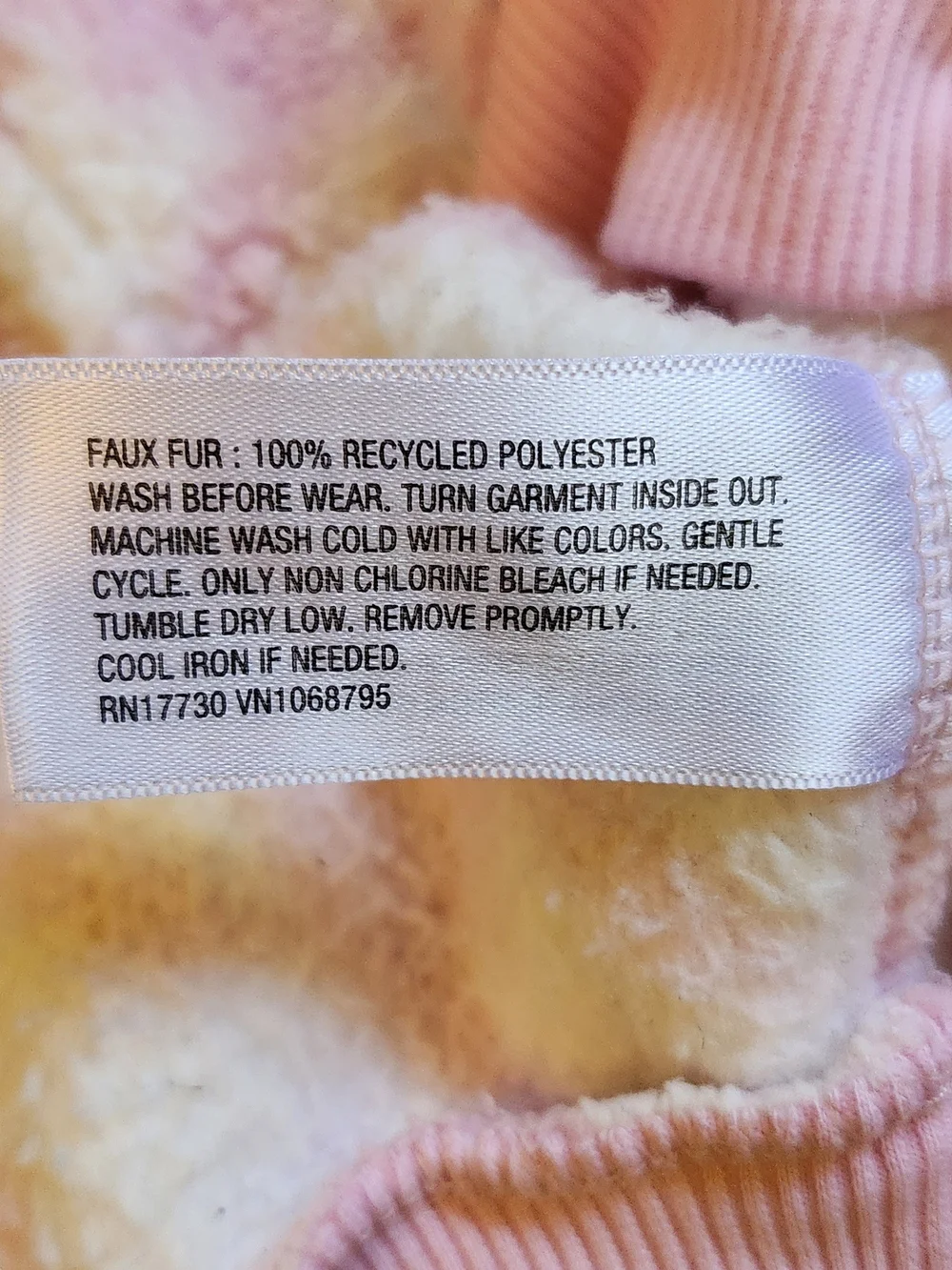 Cat & Jack Pink and Cream Plush Sherpa Pajama Set
